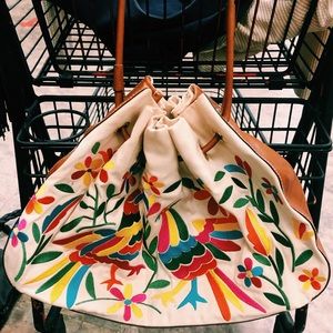 kate spade Oaxaca Embroidered Bird Bag Rare